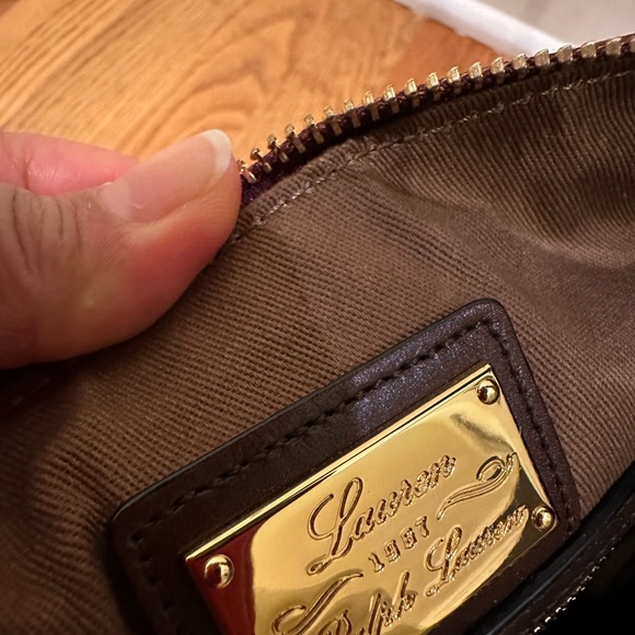 Lauren by Ralph Lauren  Dark Maroon Hobo bag - Picture 8 of 15